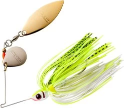 Booyah Tandem Blade Spinnerbait -Daiwa Store BYBT14646 chart white shad