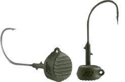 BKK Silent Chaser Draggin' Ned Jig Heads -Daiwa Store Draggin Ned texture green