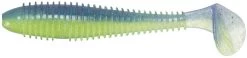 Keitech Fat Swing Impact 2.8 Inch Soft Paddle Tail Swimbait -Daiwa Store FS.450 electric blue chartreuse