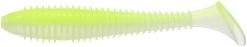 Keitech Fat Swing Impact 2.8 Inch Soft Paddle Tail Swimbait -Daiwa Store FS.487 chartreuse white