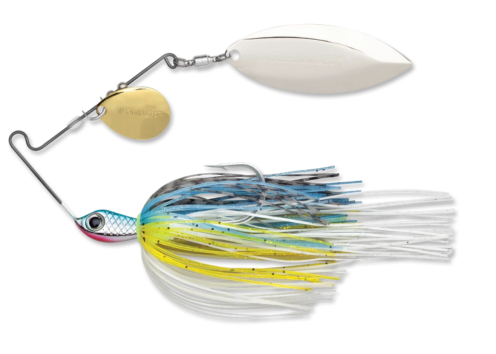 Terminator Stainless Pulse Skirt Spinnerbait Colorado Willow 3/8 Oz. 5 Terminator Stainless Pulse Skirt Spinnerbait Colorado Willow 3/8 Oz. - Image 3