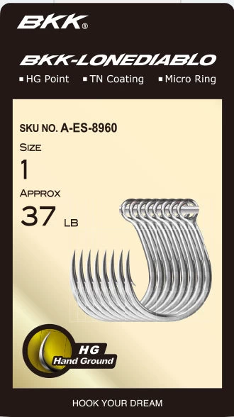 BKK Lone Diablo Inline Single Hook 4 BKK Lone Diablo Inline Single Hook - Image 2