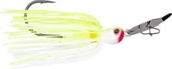 Strike King Thunder Cricket Vibrating Swim Jig -Daiwa Store chartreuse white